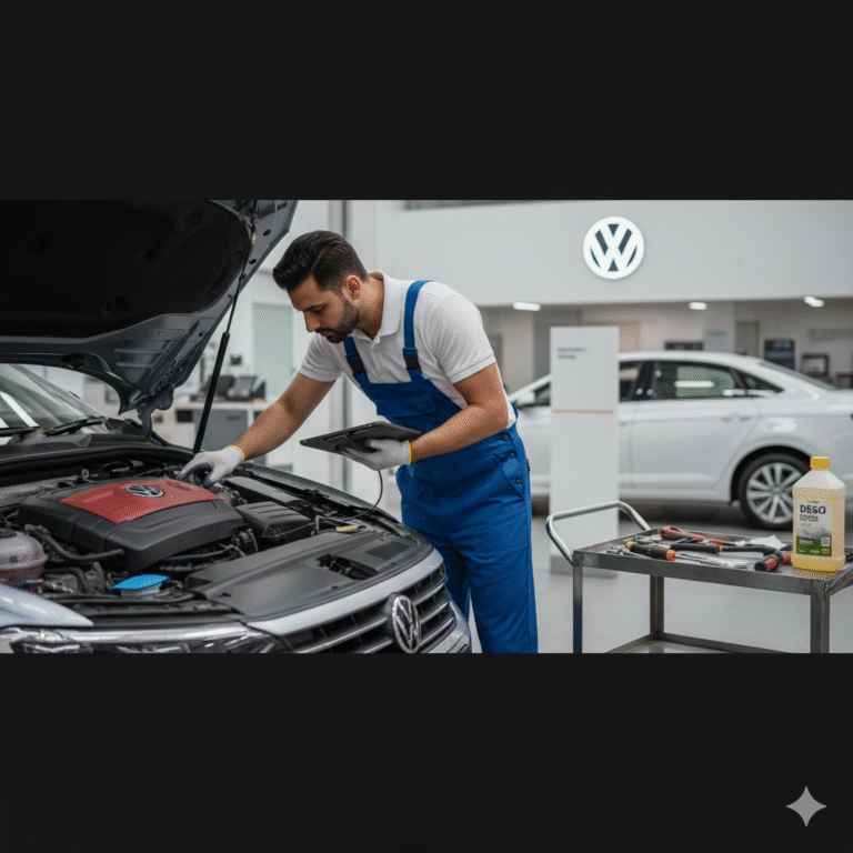 Volkswagen showroom in Noida displaying latest Volkswagen car models